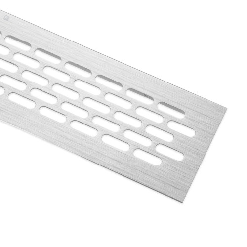 Kratka mała wentylacyjna inox 60x245 mm przód