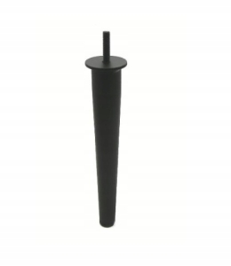 Noga do mebli czarny mat wys. 220 mm nóżka meblowa stożek szpilka
