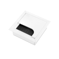 Przepust kablowy biały 80x80 mm przelotka kablowa biała