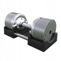 Hantle regulowane 40 kg regulacja co 1,5 kg srebrne