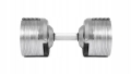 Hantle regulowane 40 kg regulacja co 1,5 kg srebrne