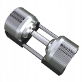 Hantle regulowane 40 kg regulacja co 1,5 kg srebrne