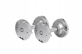 Hantle regulowane 40 kg regulacja co 1,5 kg srebrne