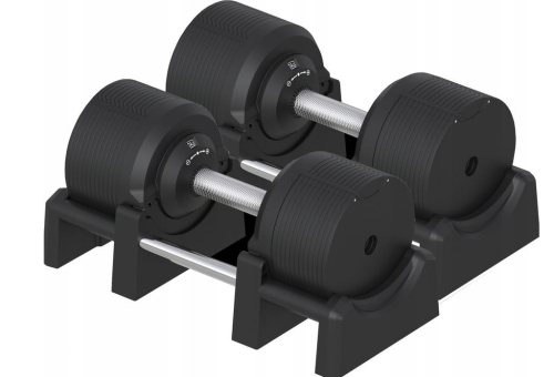 Regulowane hantle czarne 2 x 41,5 kg regulacja co 1,5 kg 26 w 1
