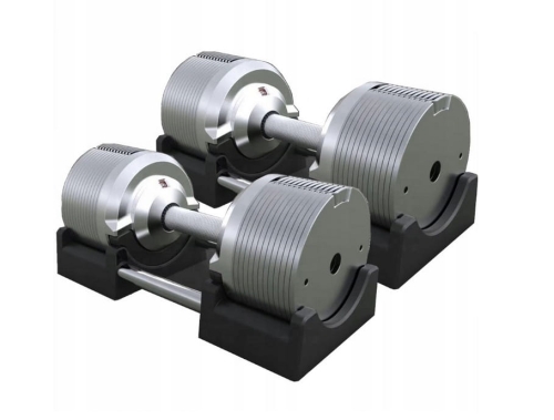Hantle regulowane srebrne 2 x 41,5 kg  regulacja co 1,5 kg 26 w 1