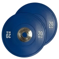 Obciążenie olimpijskie 2x20 KG bumper PRO 20 KG niebieski WZMOCNIONY