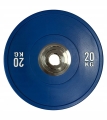 Obciążenie olimpijskie 2x20 KG bumper PRO 20 KG niebieski WZMOCNIONY