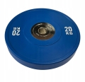 Obciążenie olimpijskie 2x20 KG bumper PRO 20 KG niebieski WZMOCNIONY