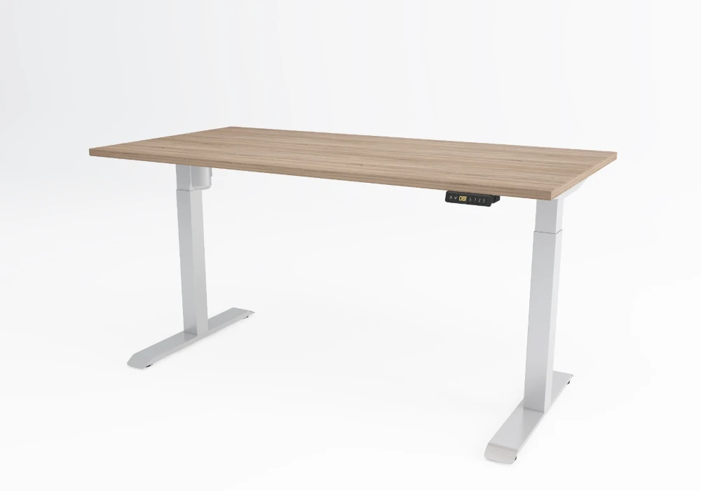 stelaż do biurka elektryczny biały
